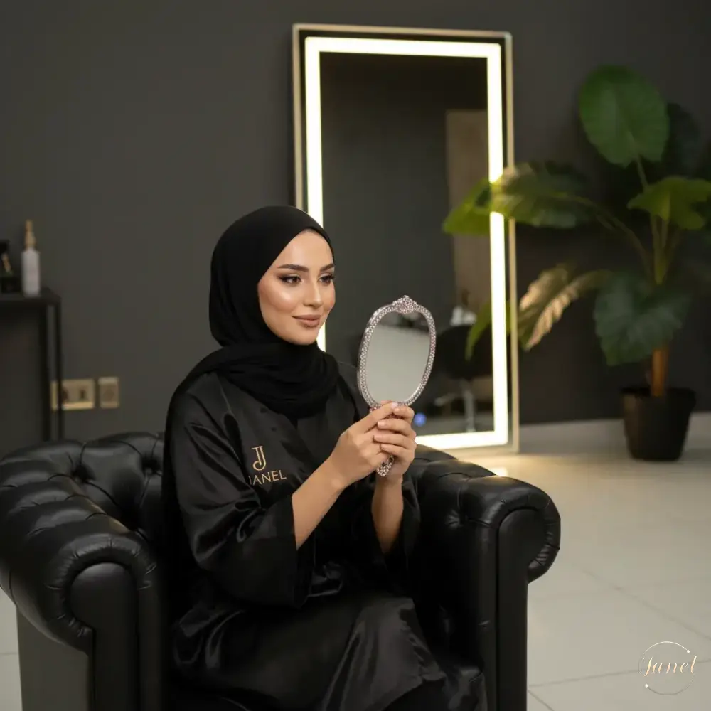 نورهای ملایم شمع و فضای باز عصر