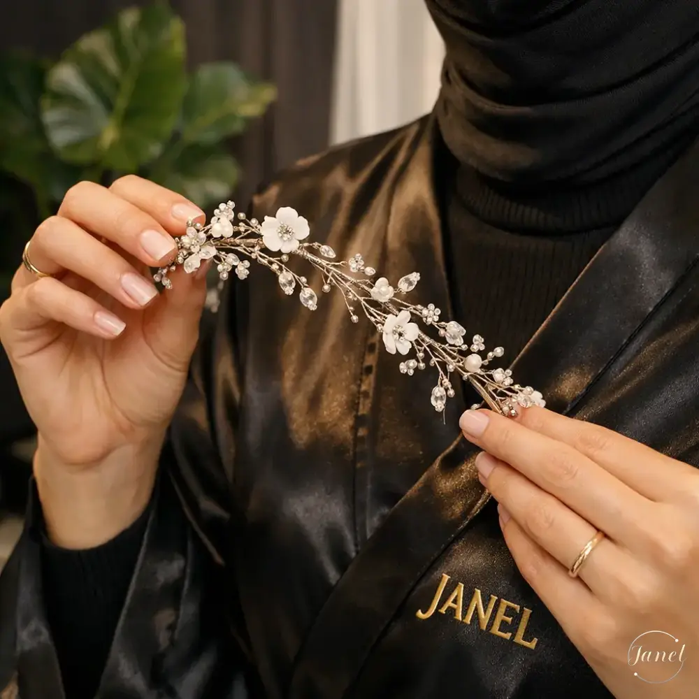 هماهنگی تاج گل با رنگ مو