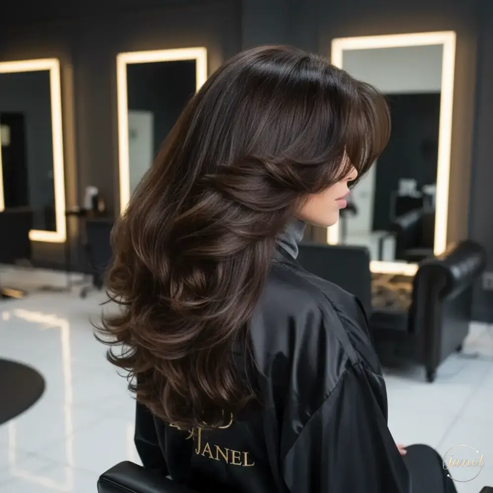 هیرکات لایهای در مشهد جادوی حجم و فرمدهی مو در سالن تخصصی جانل