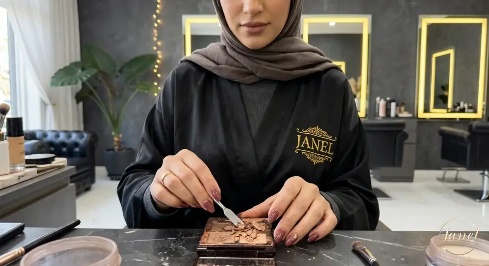 استفاده از الکل سفید برای پرس مجدد پودرها استفاده از الکل سفید برای پرس مجدد پودرها