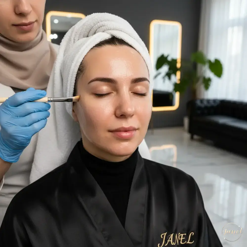 مرحله اول لایهبرداری شیمیایی و اسید تراپی