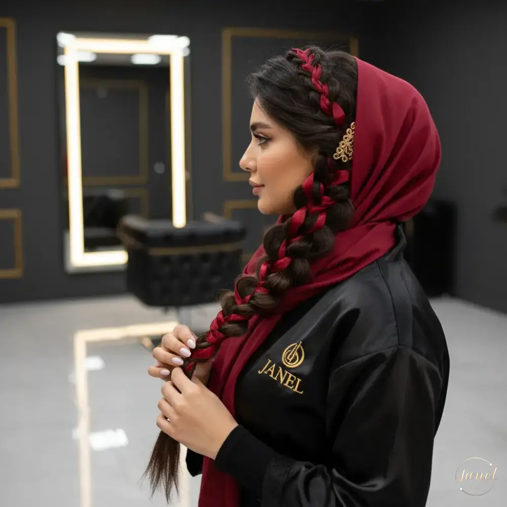 بافتهای ترکیبی با روبان دوزی