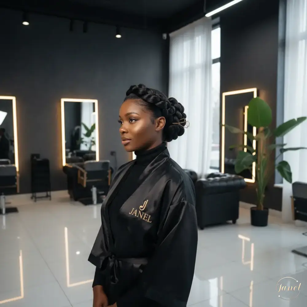 تاثیر رنگ مو بر زیبایی شینیون نودال