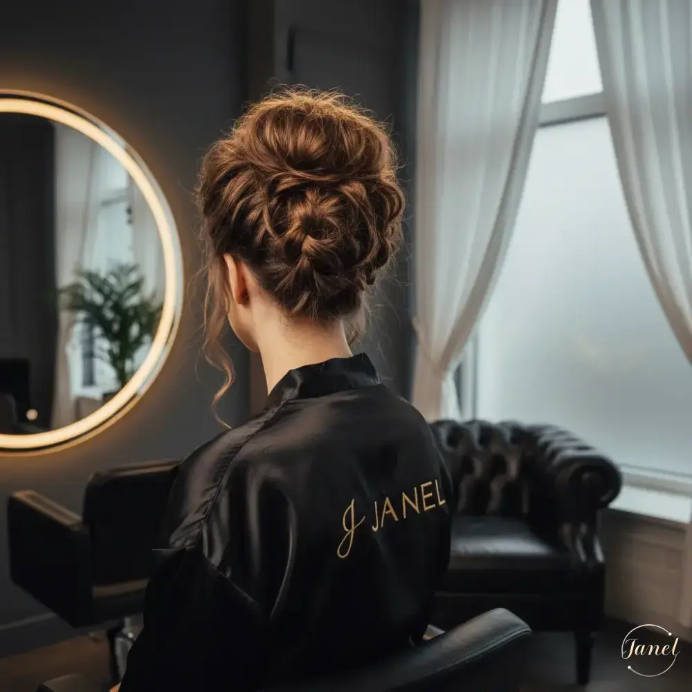 بافت بغل سر و شنیون پایین اوج وقار