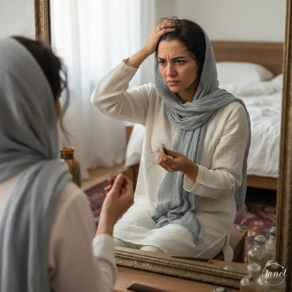 چرا موهایم میریزد ۱۰ علت پنهان ریزش مو در زنان چرا موهایم میریزد ۱۰ علت پنهان ریزش مو در زنان