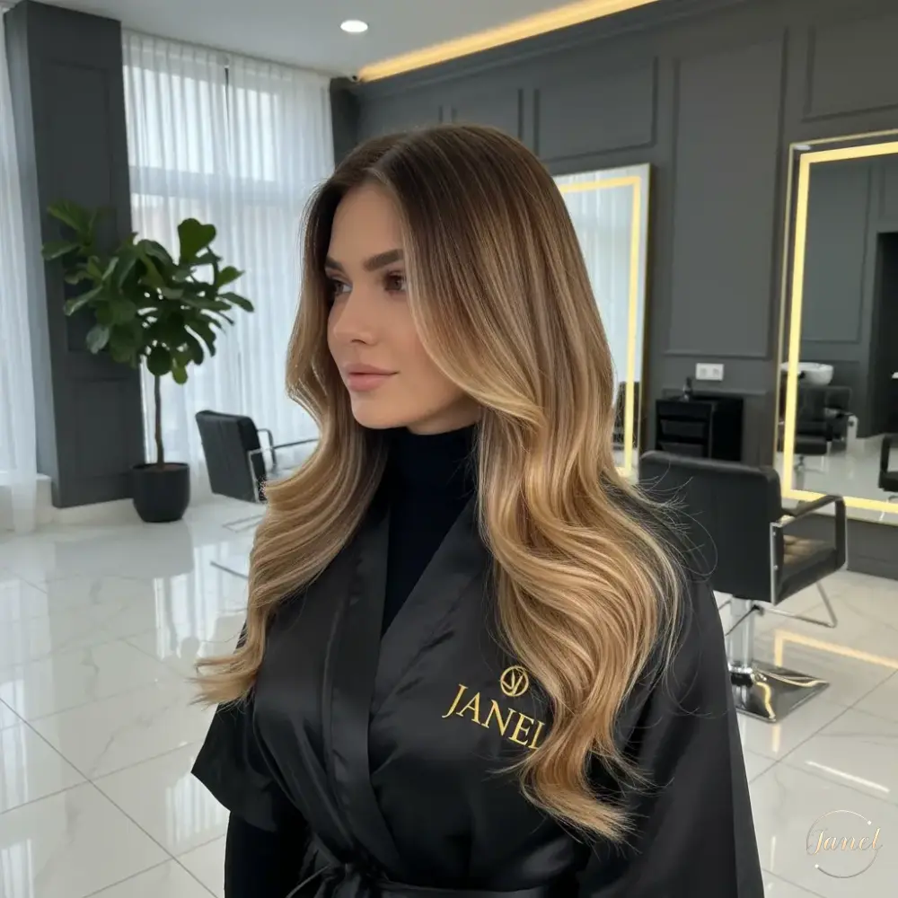 آمبره روی موهای بلند شکوه بیپایان آمبره روی موهای بلند شکوه بیپایان