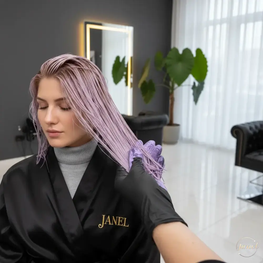 تفاوت شامپو بنفش و تونر حرفهای سالنی