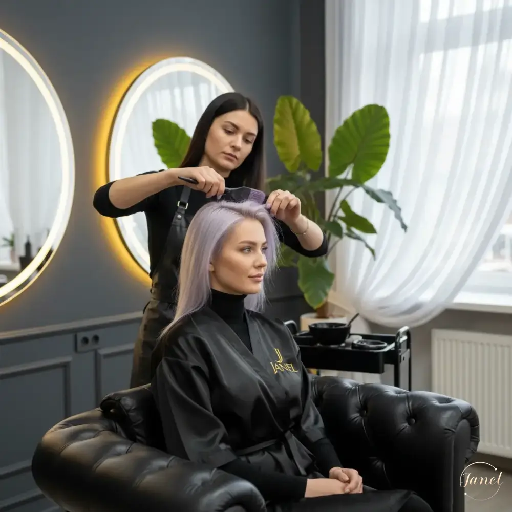 ترکیب رنگساژ خانگی یا حرفهای تفاوت بزرگ در نتیجه