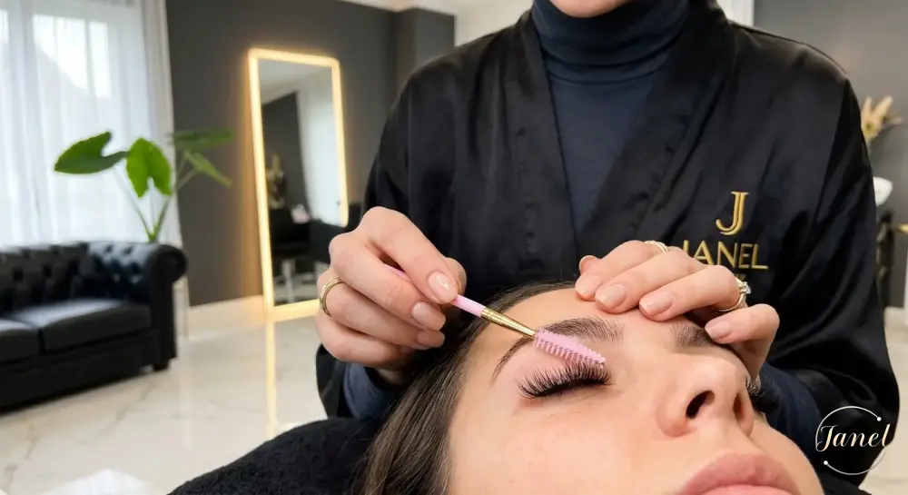 فرآیند اجرای تخصصی اکستنشن اسپایکی در سالن جانل مشهد