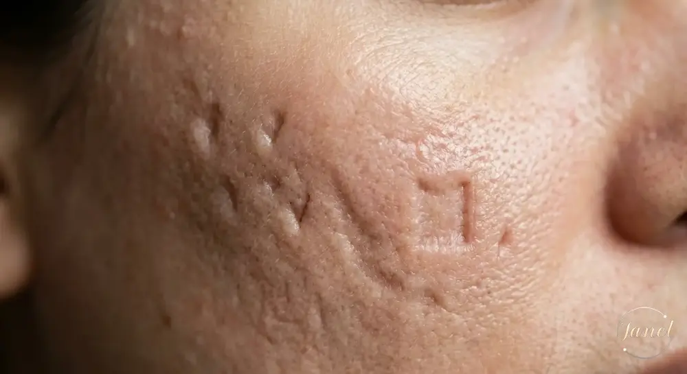 تفاوت جای جوش رنگی با اسکارهای فرورفته در میکاپ