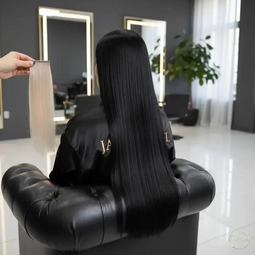 تفاوت موی مشکی طبیعی با رنگ شده تفاوت موی مشکی طبیعی با رنگ شده