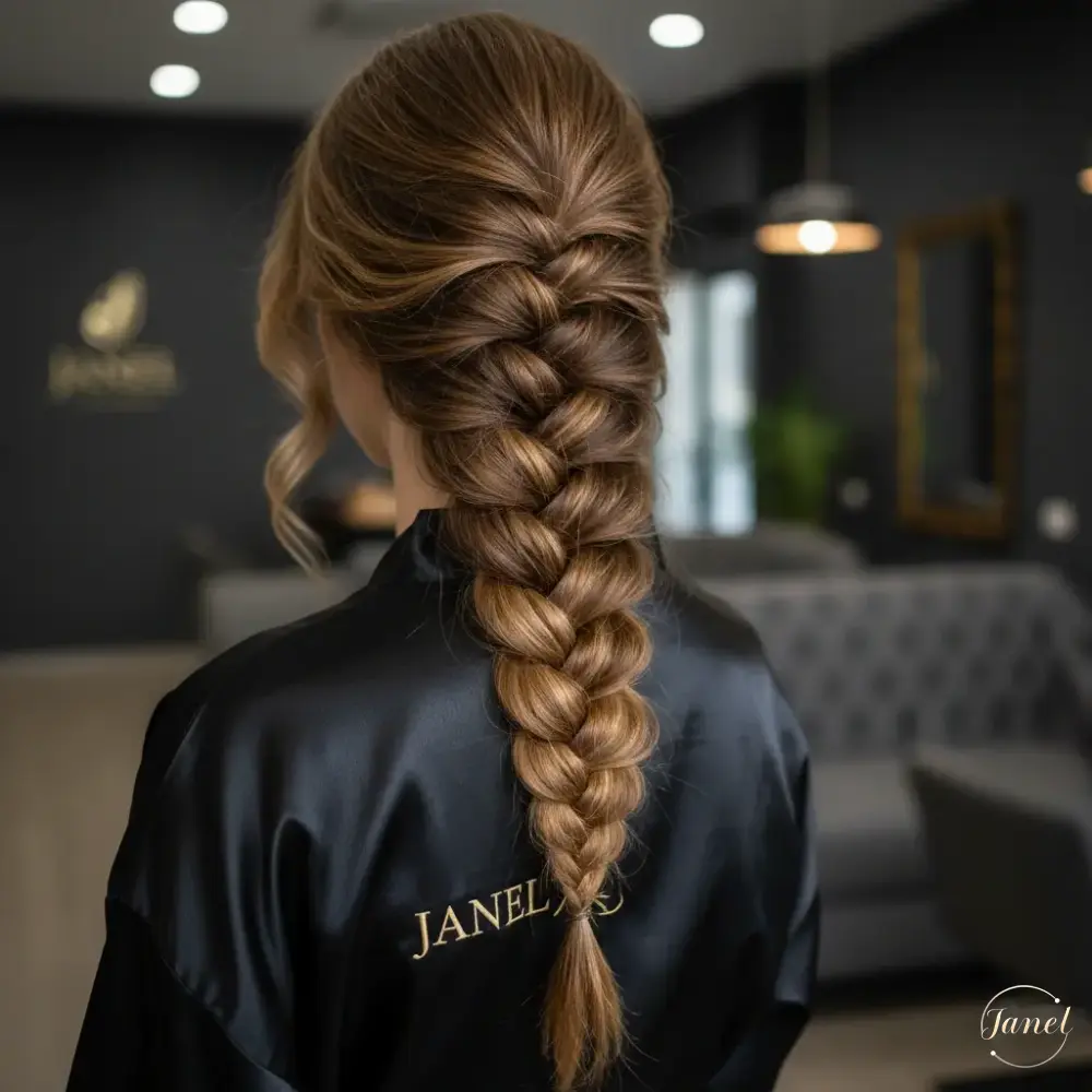 بافت تیغ ماهی Fishtail Braid
