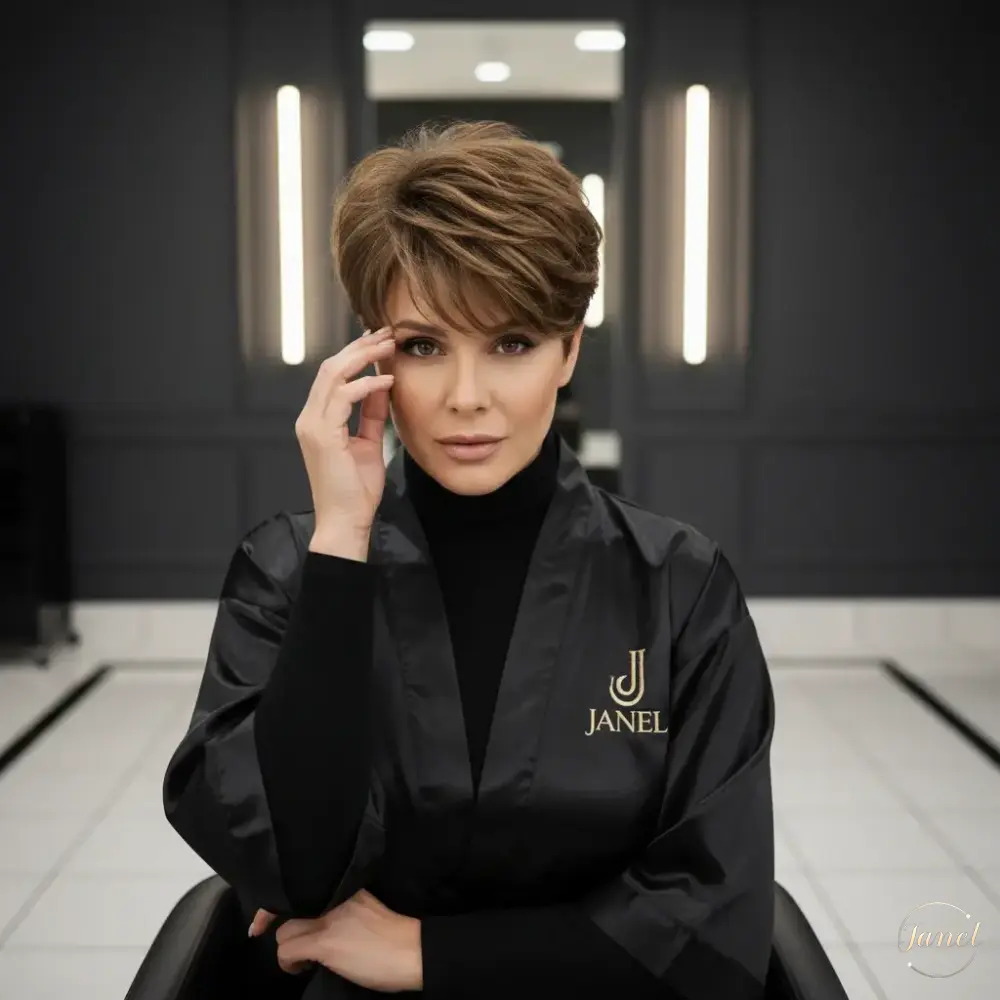 رنگ مو روی مدل پیکسی رنگ مو روی مدل پیکسی