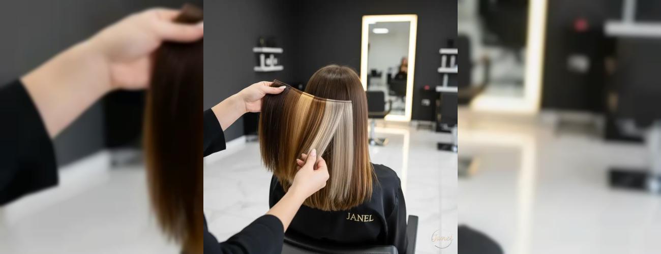 راز تطبیق رنگ اکستنشن مو چگونه رنگی طبیعی و بی‌نقص انتخاب کنیم؟