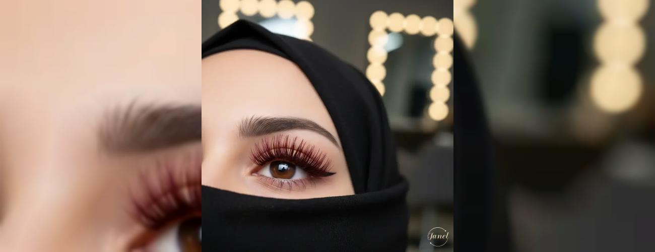 اکستنشن مژه اسپایکی رنگی جسارت رنگ قرمز تیره  بهترین مرکز اکستنشن مژه اسپایکی درمشهد