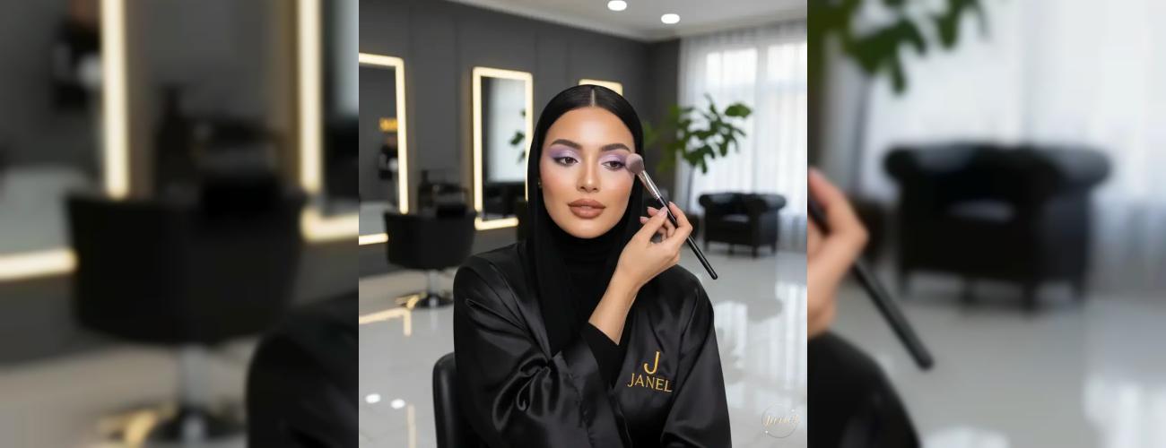 ترکیب ترندی لب و سایه چشم؛ راز جذابیت در میکاپ مشهد با سالن جانل