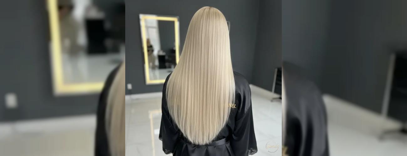 مدل کوتاهی لانگ لیِر بهترین استایل برای درخشش موهای یخی و پلاتینه!
