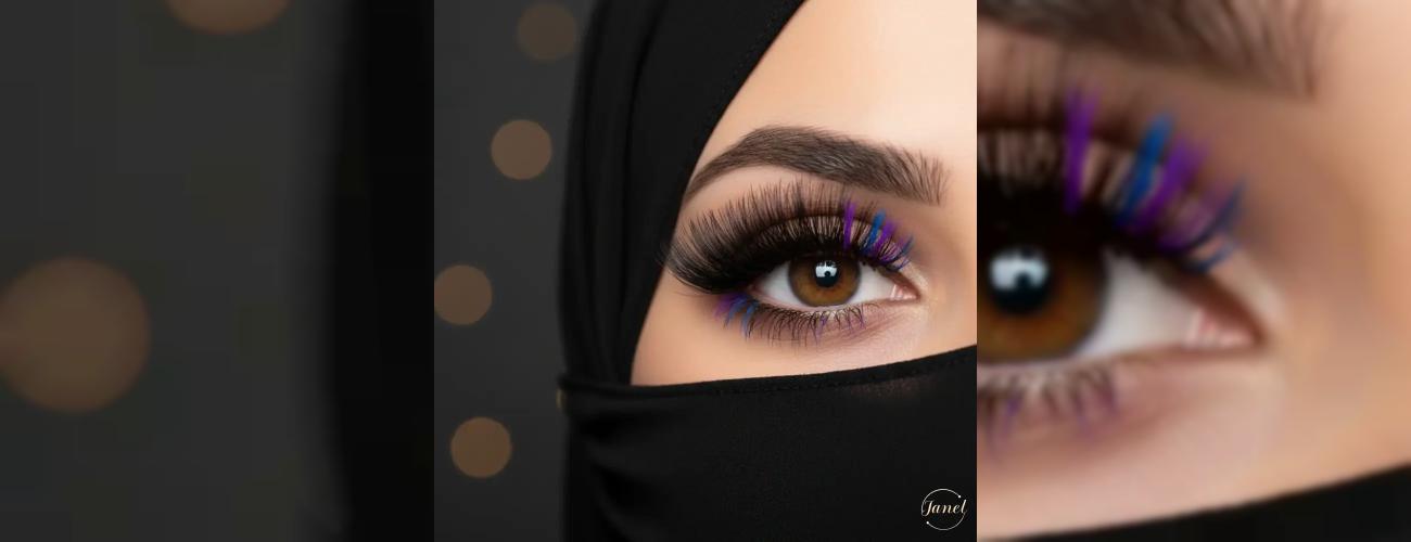 کاشت مژه رنگی در مشهد  اکستنشن مژه ژورنالی و خاص