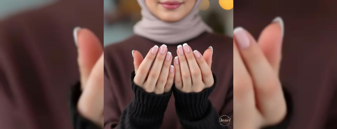ناخن فرنچ شیک در سالن زیبایی جانل مشهد 