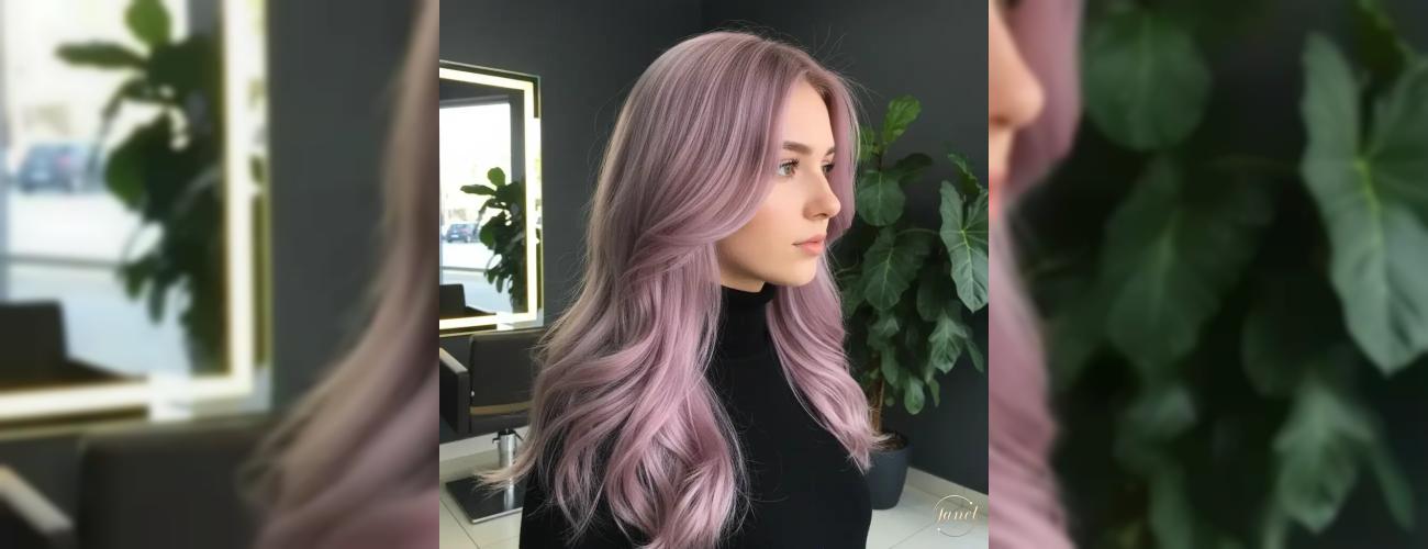 رنگ موی «پیازی» (Mauve) رقص رویایی صورتی و بنفش پاستلی + رزرو نوبت