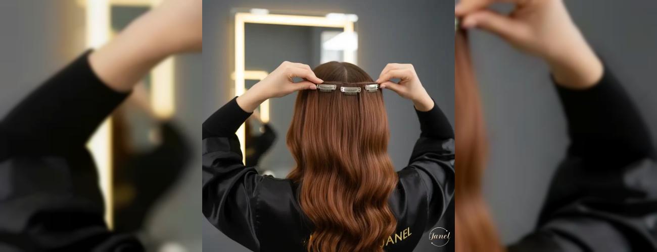 اکستنشن کلیپسی راه حلی موقت برای حجم دادن به مو در مجالس و مهمانی‌ها