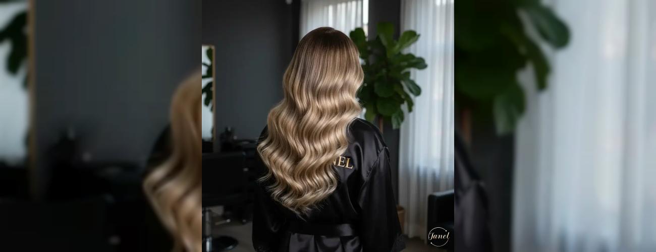 رنگ موی «بالیاژ برزیلی» کنتراست شدید ریشه و ساقه + جذاب‌ترین ترند سال