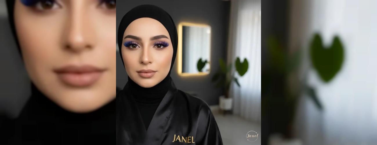 اکستنشن مژه رنگی (آبی، بنفش، شرابی) ترند جسورانه ۱۴۰۴ + عکس و مدل‌ها