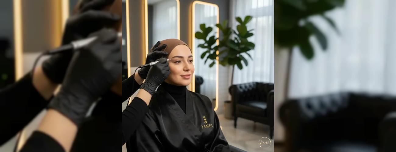 آرایش دائم بدون درد راز ابروهای بی‌نقص و موهای پرپشت در سالن زیبایی جانل مشهد