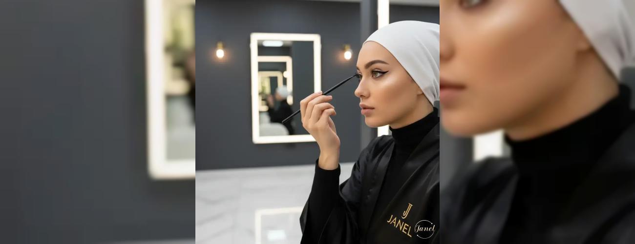 آموزش خط چشم برای پلک افتاده و پف دار: تکنیک خط چشم خفاشی | سالن زیبایی جانل مشهد