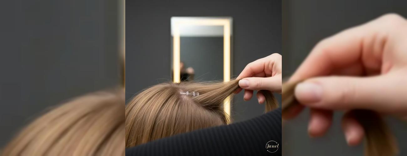 روش‌های مخفی کردن محل اتصال اکستنشن در موهای کم‌پشت راز داشتن موهای طبیعی و پرحجم