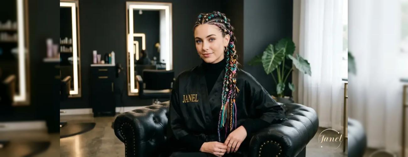 بافت مو با مهره، نخ‌های رنگی و کاموا( استایل‌های فستیوالی و بوهو (Boho Style))