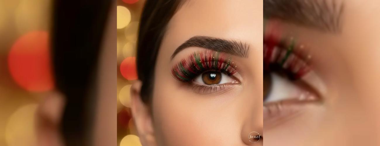 چند ایده ترند کاشت مژه یلدایی و رنگی ۱۴۰4 | بهترین اکستنشن مژه مشهد در سالن جانل