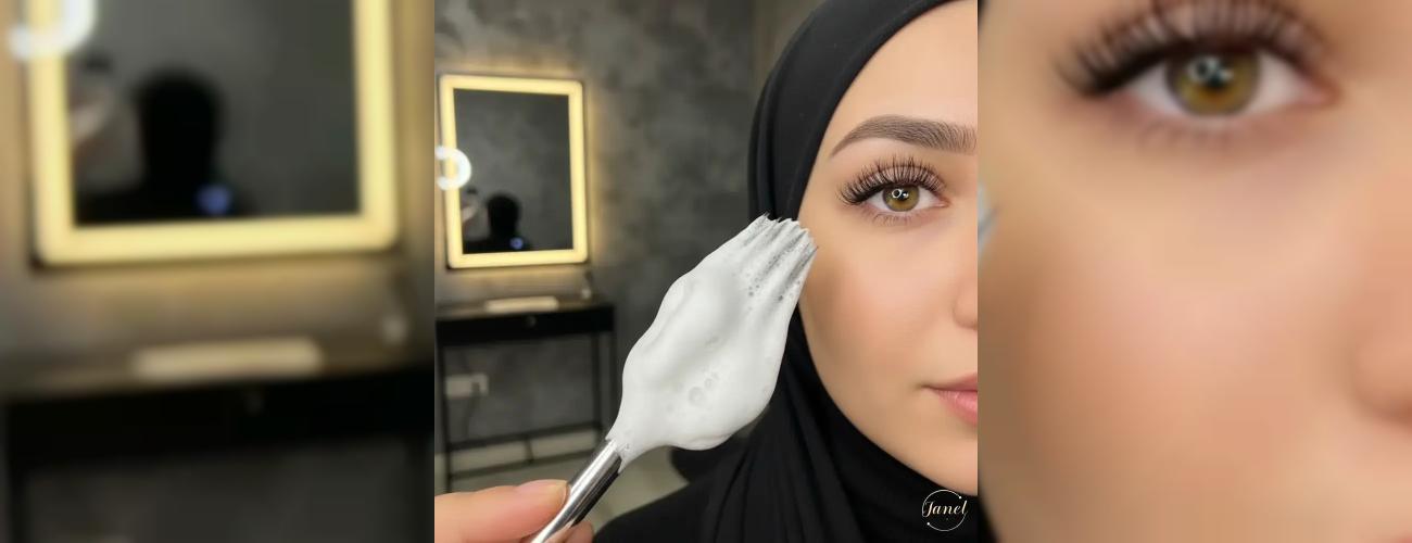 آموزش شستشوی اکستنشن مژه با فوم راز ماندگاری و سلامت چشم‌ها