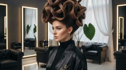 شینیون‌های “ضد جاذبه” (Anti-Gravity) وقتی معماری با موهای شما بازی می‌کند | ترند برتر ۲۰۲۶