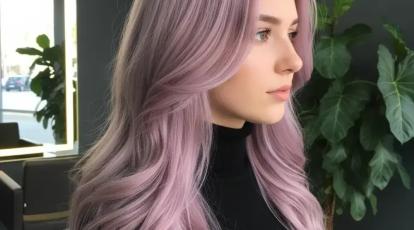 رنگ موی «پیازی» (Mauve) رقص رویایی صورتی و بنفش پاستلی + رزرو نوبت