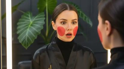 نجات از گونه‌های دلقکی ترفندهای محو کردن رژگونه زیاد بدون شستن صورت