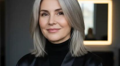 پوشاندن موهای سفید با تکنیک‌های جدید لایت خداحافظی با رنگ‌های تیره و یکدست