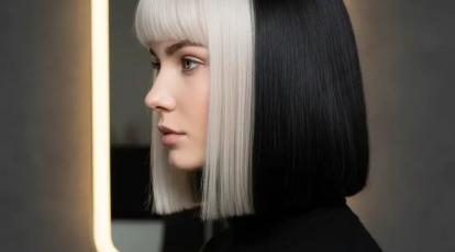 رنگ موی کالر بلاک (Color Block) هنر تضاد رنگ‌ها برای خاص‌پسندان