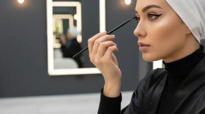 آموزش خط چشم برای پلک افتاده و پف دار: تکنیک خط چشم خفاشی | سالن زیبایی جانل مشهد