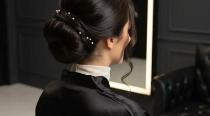 جادوی شنیون عروس در مشهد درخشش با سبک‌های کلاسیک تا بوهو در سالن جانل