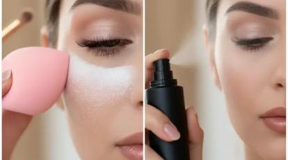 فیکساتور یا پودر بیک؟ کدام را کی استفاده کنیم؟ + راز دوام میکاپ عروس