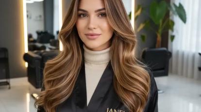 هایلایت کاراملی در مشهد جدیدترین ترند رنگ و لایت ۱۴۰۴  سالن زیبایی جانل