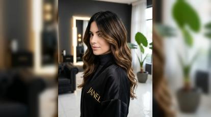 بالیاژ شکلاتی کاراملی (Caramel Chocolate Balayage)؛ جذاب‌ترین انتخاب پاییزی موهای مشکی