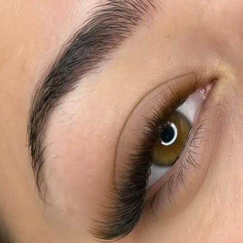 اکستنشن مژه رنگی